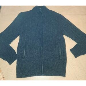 Forty Walker Full Zip Mens XL Gray Long Sleeve Knit Sweater